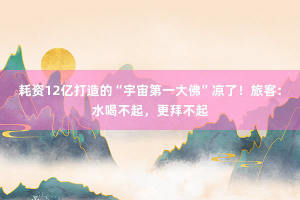 耗资12亿打造的“宇宙第一大佛”凉了！旅客：水喝不起，更拜不起
